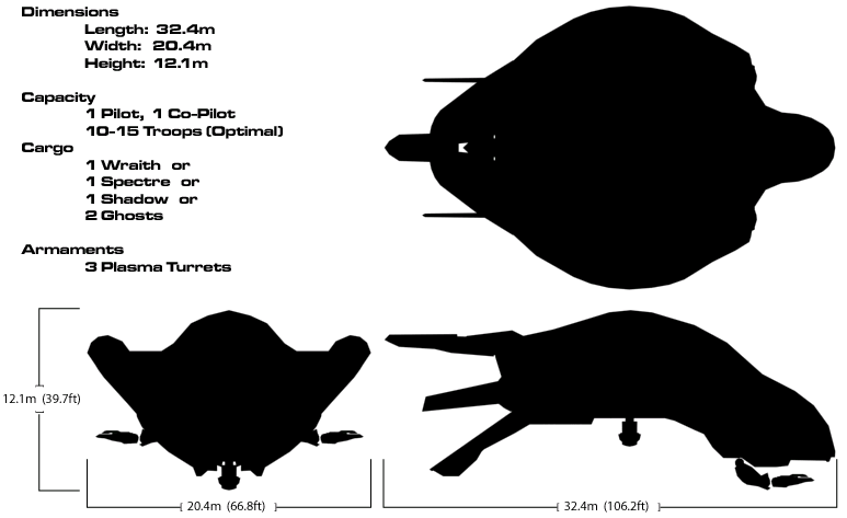 Covenant Phantom Troop Carrier Specs